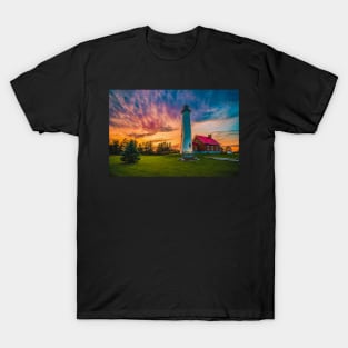 Tawas Point Lighthouse at Sunset T-Shirt